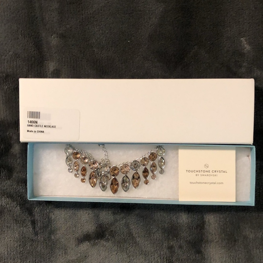 Touchstone crystal Sand Castle necklace